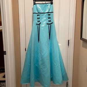 Gunne Sax 5/6 Jessica McClintock Strapless Prom Homecoming Formal Gown